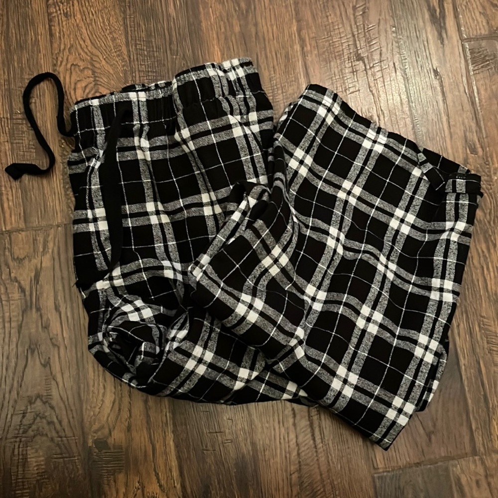 Unisex plaid pajama pants